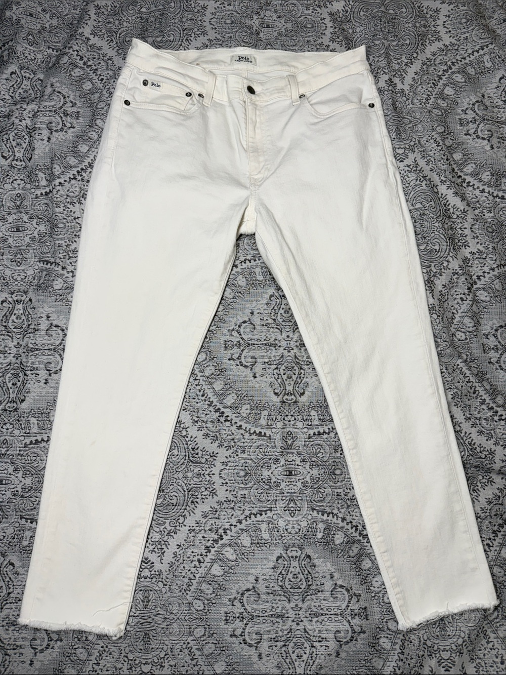 White Women's Polo No. 31 - The Tompkins Skinny Jeans - Waist 16”